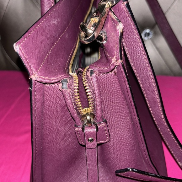 Kate Spade Cameron Large Satchel Burgundy - Picture 3 of 7